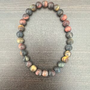 Pulseira com Olho de Falcão, Olho de Tigre e Olho de Boi