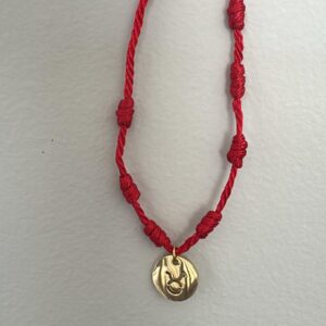 Pulseira de 7 Nós com Medalha do Zodíaco