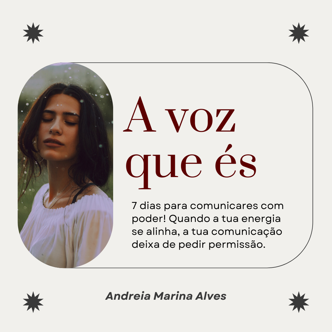 DESAFIO 7 DIAS – A VOZ QUE ÉS