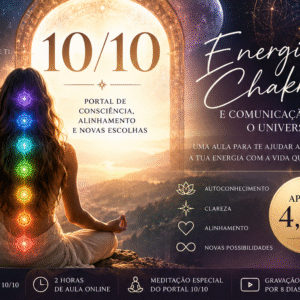AULA ESPECIAL – ENERGIA, CHAKRAS & COMUNICAÇÃO COM O UNIVERSO + MEDITAÇÃO PORTAL 10/10