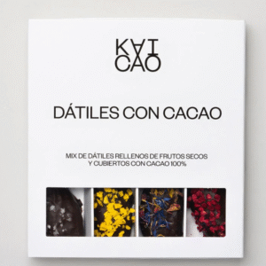 Caixa 12 Tâmaras Medjool Recheadas & Cacau 100%